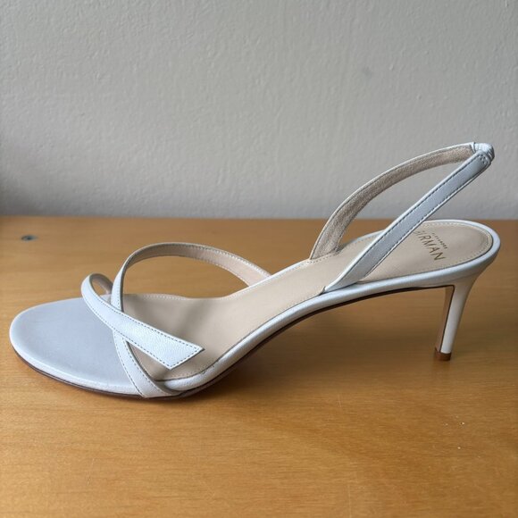 Alexandre Birman 60MM ​Leather Slingback Strappy Sandal in White - Picture 5 of 7